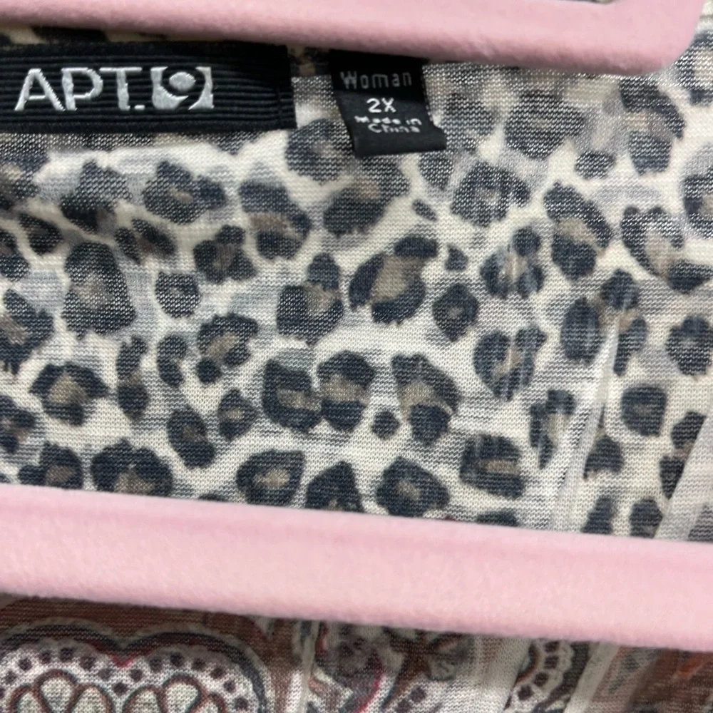 Apt. 9 Women's Multicolor Patterned Top - Picture 2 of 3